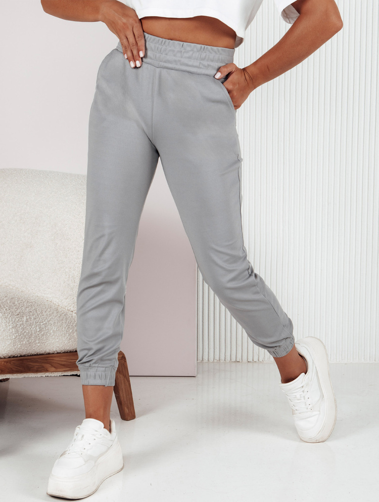 Dámske sivé tepláky FASHIONCORE UY2158 Veľkosť: XL/2XL