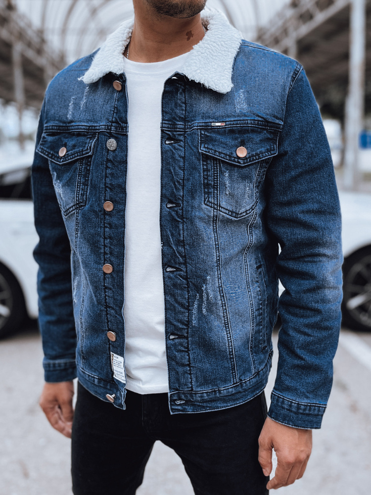 Pánska zateplená džínsová bunda TX4729 Veľkosť: S