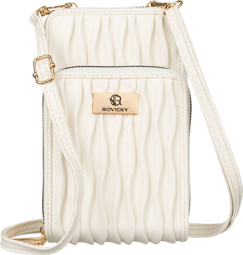 Biela peňaženka 2v1 s odnímateľným popruhom V295 R-MBV-01 Veľkosť: ONE SIZE