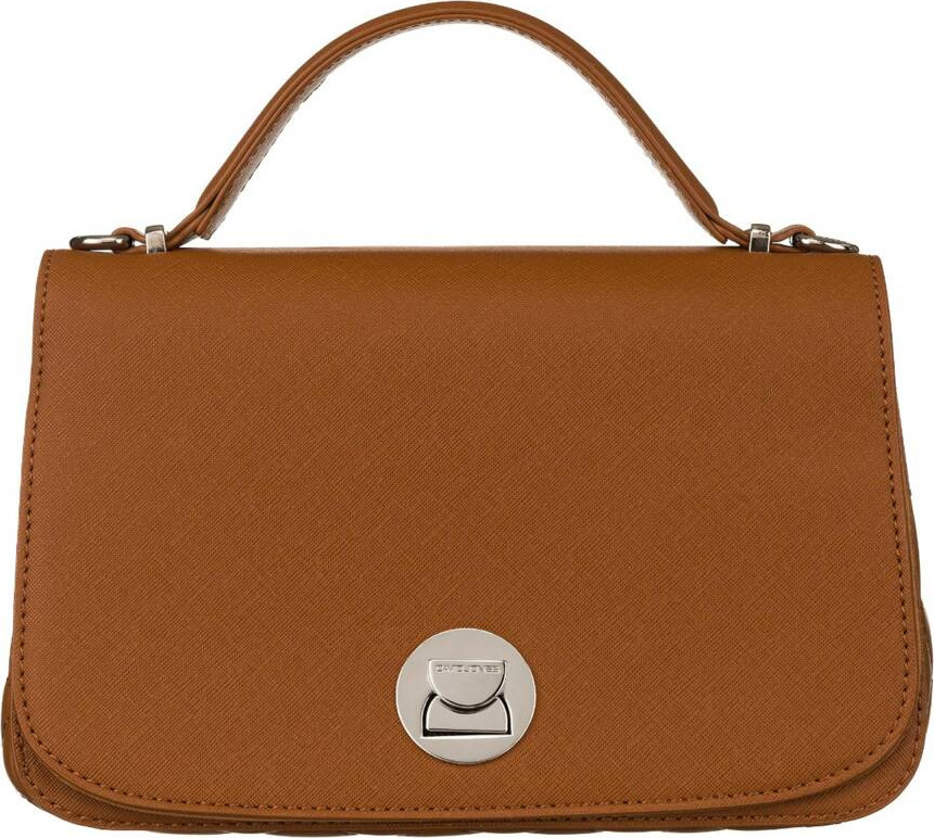 David Jones karamelová crossbody kabelka s prešívanými bočnými stranami 6835-1 Veľkosť: ONE SIZE