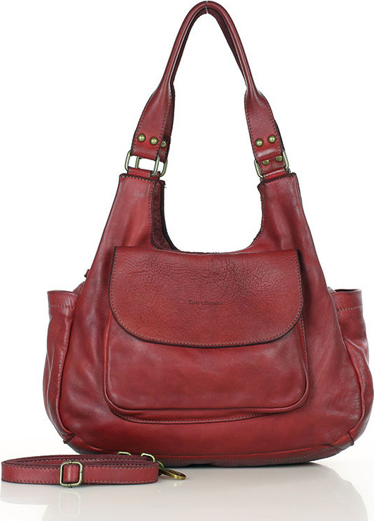 MARCO MAZZINI Vínová retro kabelka (v154i) Veľkosť: ONE SIZE