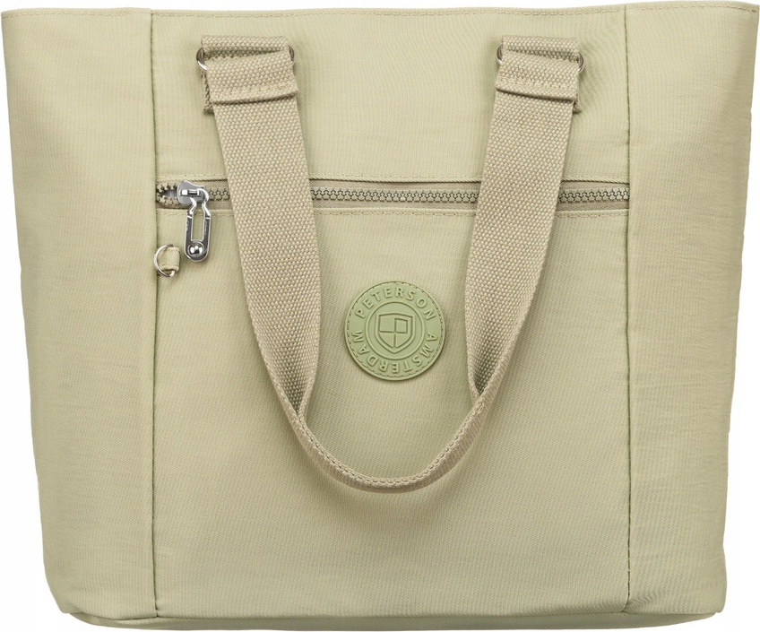 Peterson svetlozelená priestranná shopper taška PTN 3301-CO Veľkosť: ONE SIZE