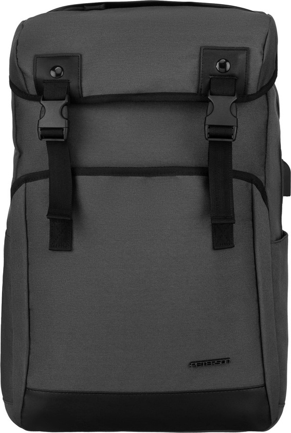 Tmavosivý športový batoh na notebook s praktickými vreckami Peterson PTN 77713 Veľkosť: ONE SIZE