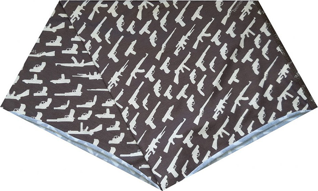 Tmavohnedý multifunkčný šál Veľkosť: UNI