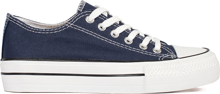 Tmavomodré klasické dámske tenisky na platforme BL559P-NA Veľkosť: 36