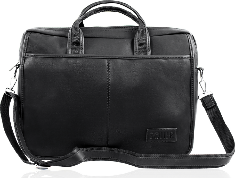 Čierna pánska business taška cez rameno S13 BLACK Veľkosť: ONE SIZE