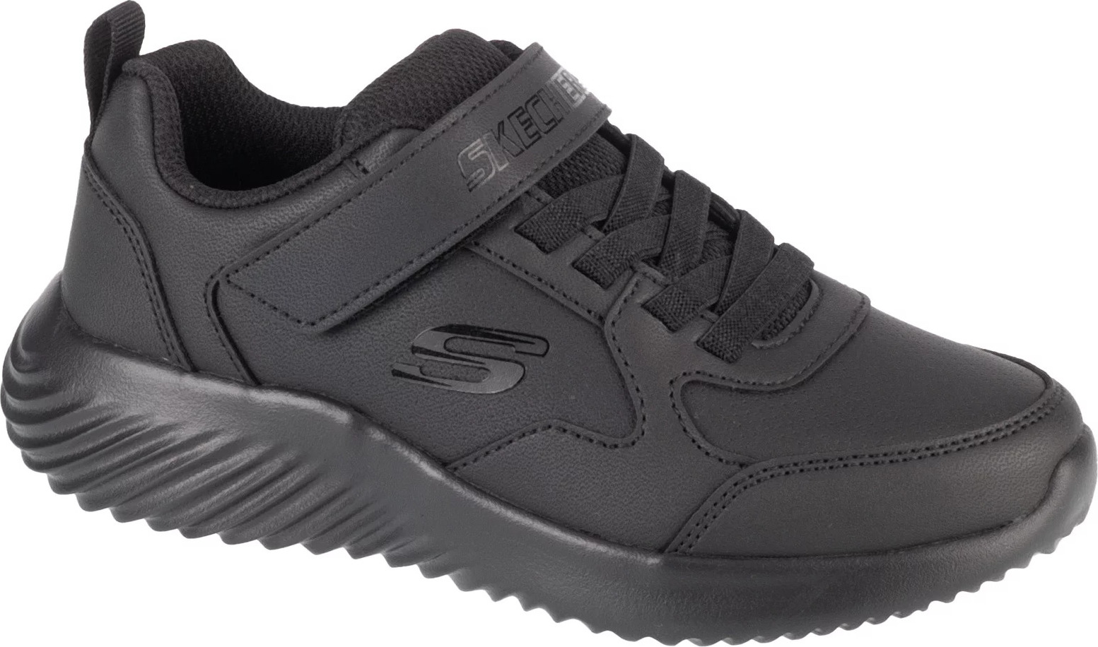 Čierne detské tenisky Skechers Bounder - Power Study 405626L-BBK Veľkosť: 28