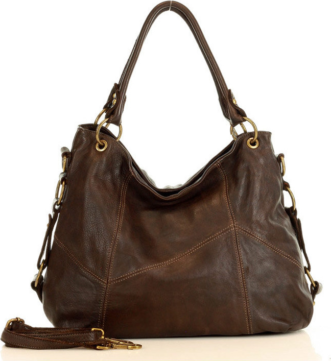 MARCO MAZZINI tmavohnedá shopper kabelka (v136b) Veľkosť: ONE SIZE