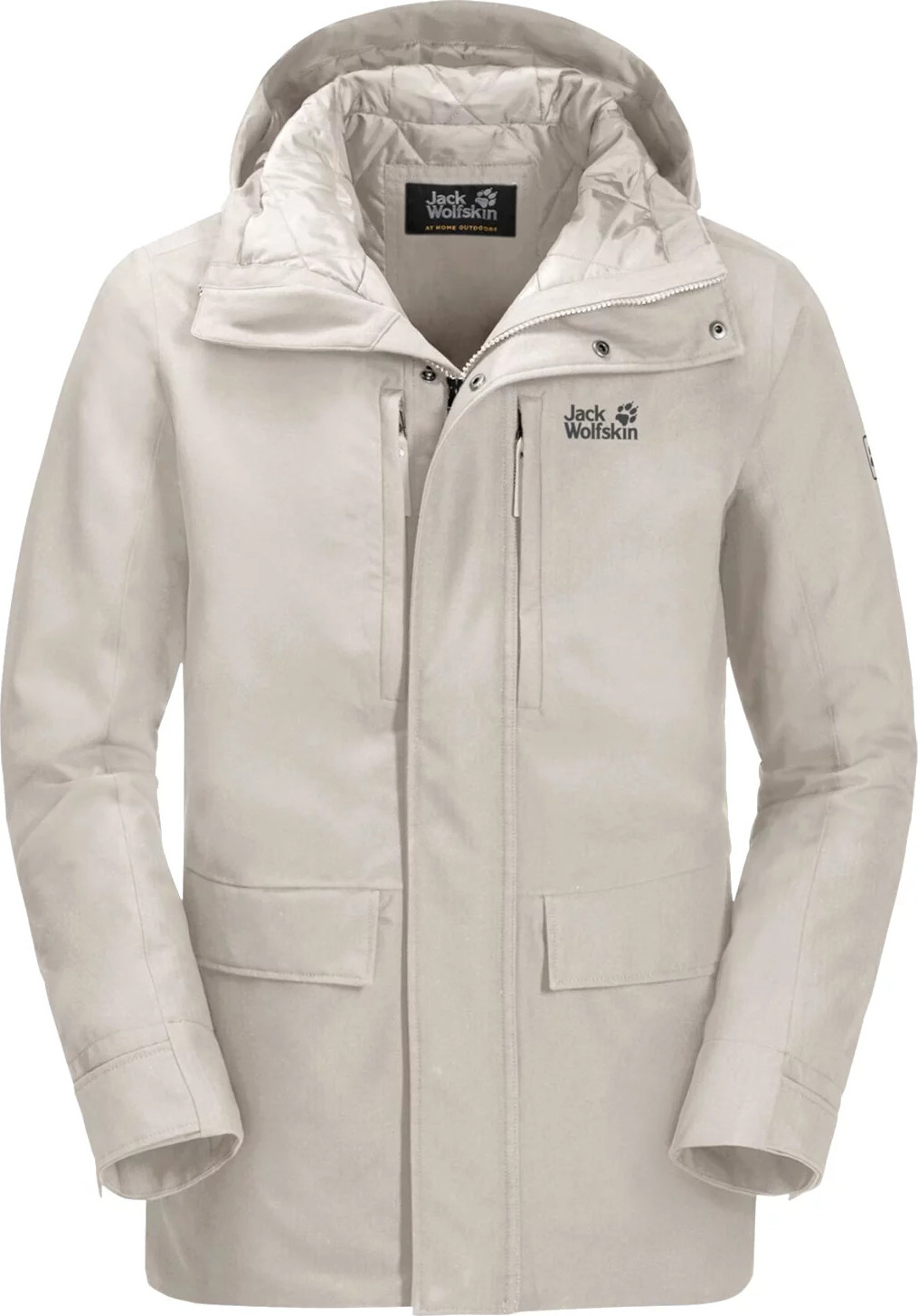 Smotanová pánska zimná bunda Jack Wolfskin West Coast 2l Jkt W 1110811-5062 Veľkosť: 3XL