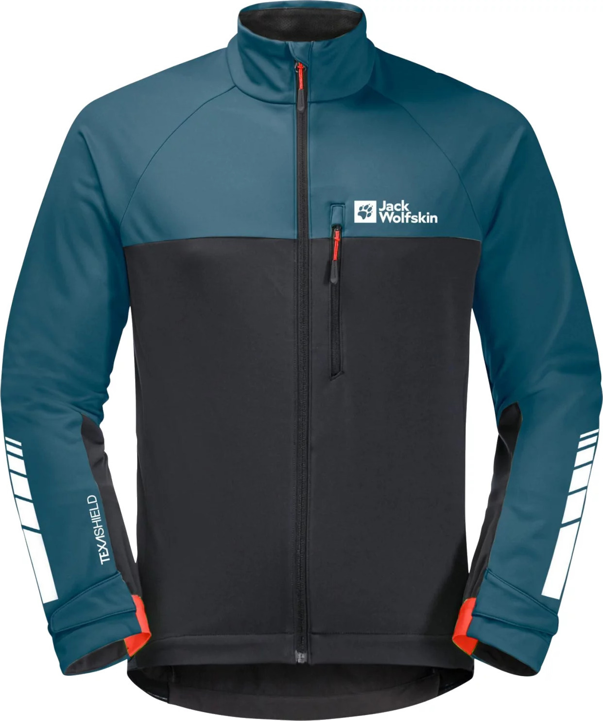 Modro-čierna pánska softshellová bunda Jack Wolfskin Morobbia Jkt M 1307451-4133 Veľkosť: M