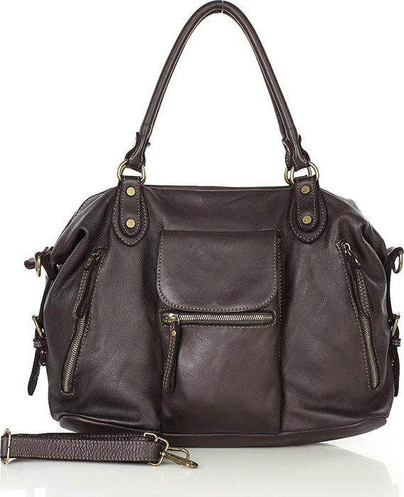 MARCO MAZZINI Tmavohnedá "bowling bag" (V189c) Veľkosť: ONE SIZE