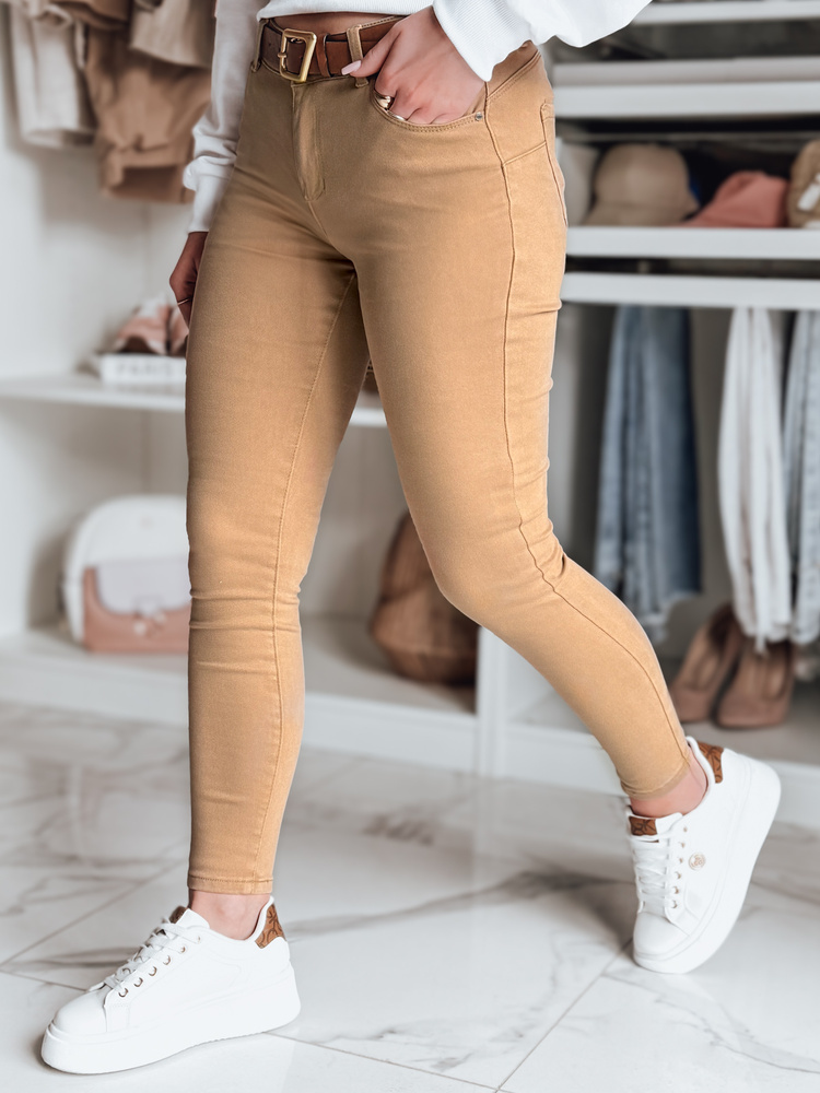 Svetlohnedé skinny džínsy LODGE UY1905 Veľkosť: XL