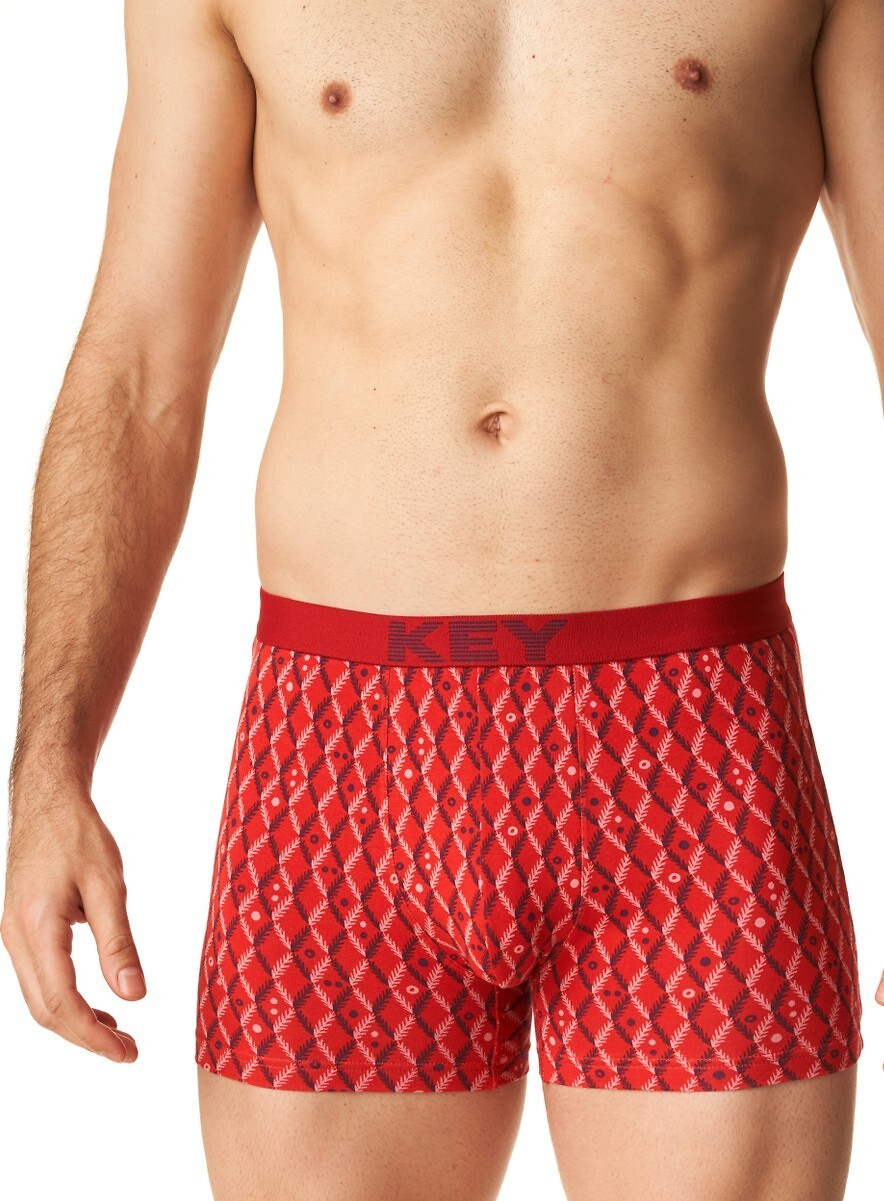 Boxerky Key MXH 516 B24 M-2XL Veľkosť: M, Barva: Červená