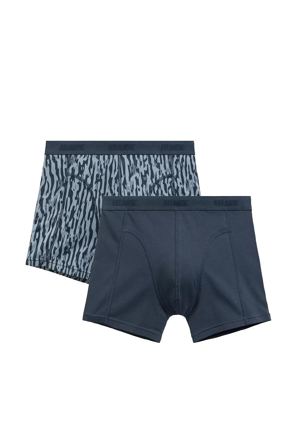 Súprava 2 pánskych boxeriek Atlantic 2MH-175 A'2 S-2XL Veľkosť: XL, Barva: modro-sivá