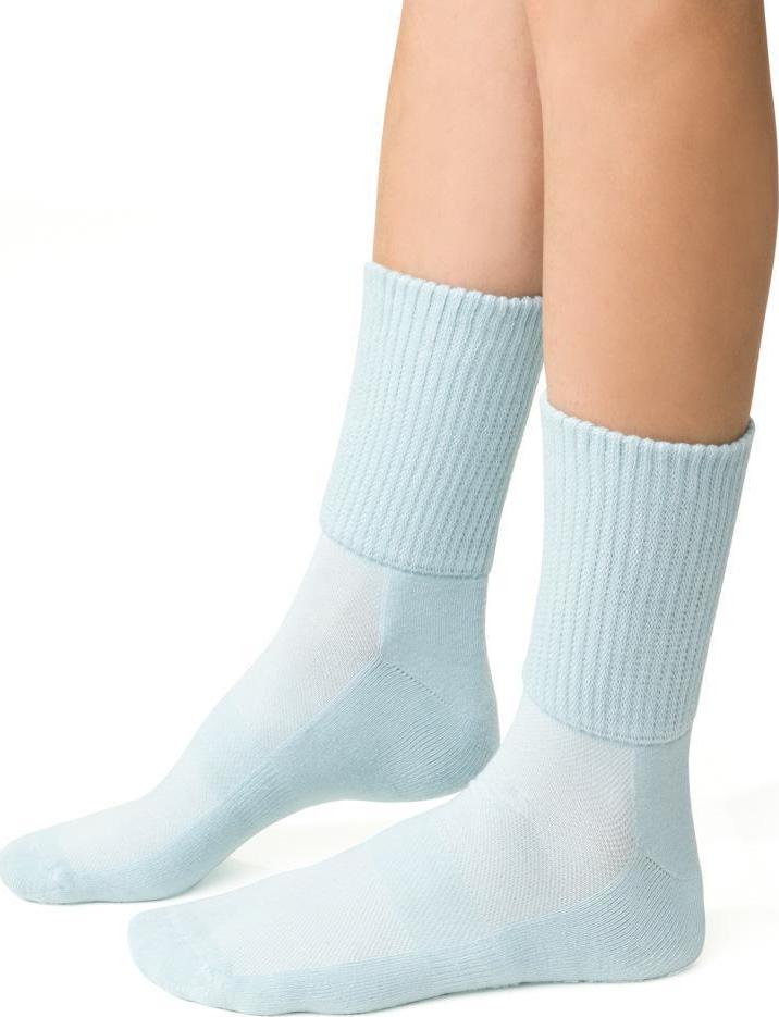Svetlomodré dámske bavlnené ponožky Art. 127 NX017, BLUE Veľkosť: 38/40