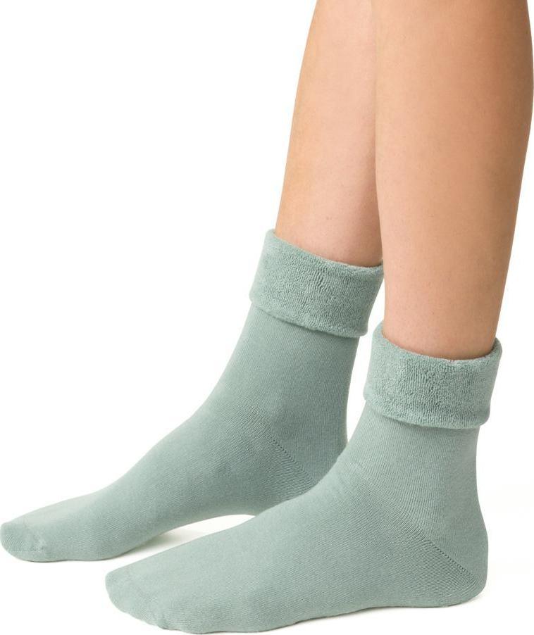 Svetlozelené dámske teplé ponožky Art. 110 SK012 LIGHT GREEN Veľkosť: 35/37