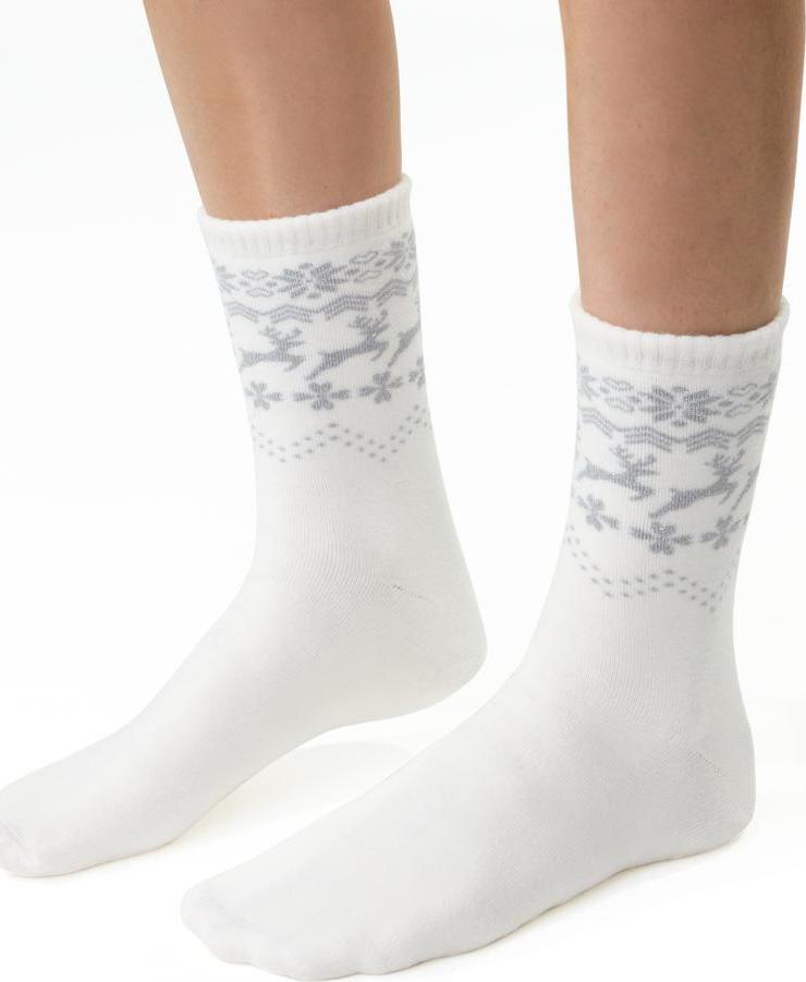 Smotanové dámske froté ponožky Art.123 TK074, ECRU Veľkosť: 38/40