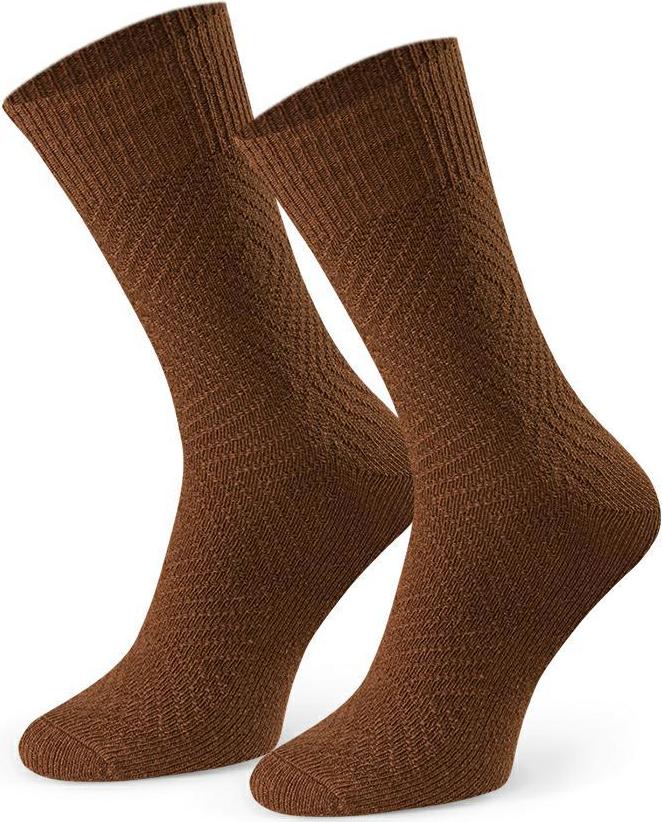 Hnedé vlnené ponožky Art.093 TH014, BROWN Veľkosť: 41/43