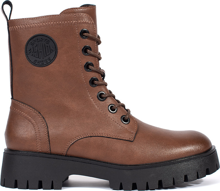 Hnedé šnurovacie kožené dámske členkové topánky na platforme Sergio Leone Hnedá TR710-S-BR Veľkosť: 36