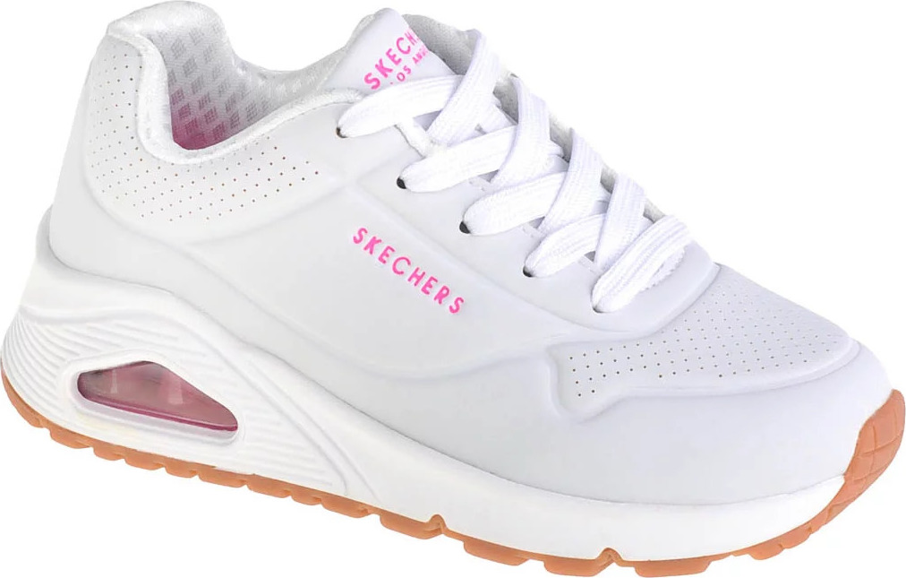 Biele dievčenské tenisky Skechers Uno Stand On Air 310024L-WHP Veľkosť: 29