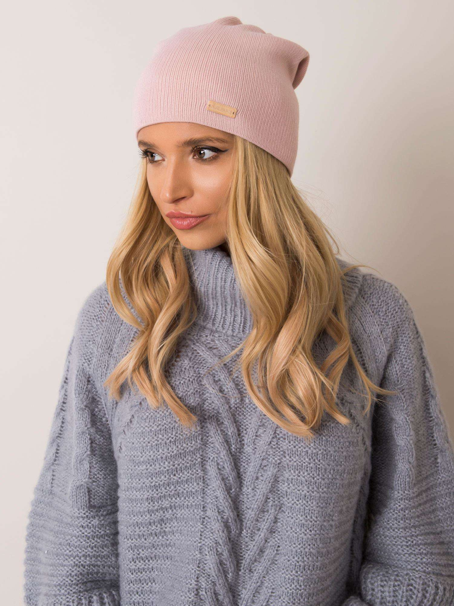 Béžová dámska čiapka JK-CZ-4.66-pink Veľkosť: ONE SIZE