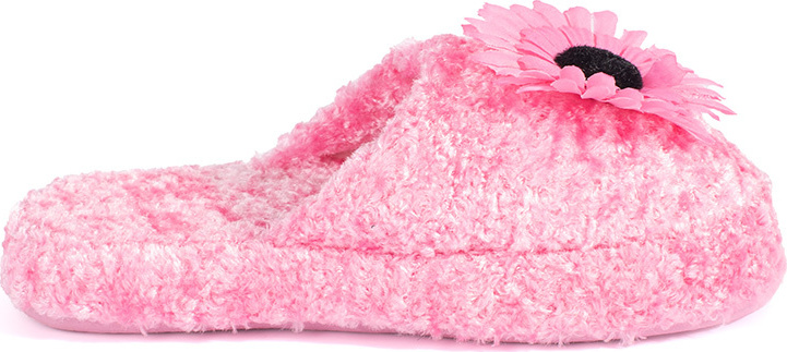 Ružové detské šľapky s ozdobným kvetom CX7604-1X-P Veľkosť: 31