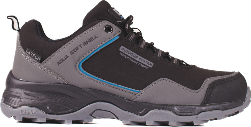 Vodeodolné sivé dámske trekové topánky 1100B/G Veľkosť: 38