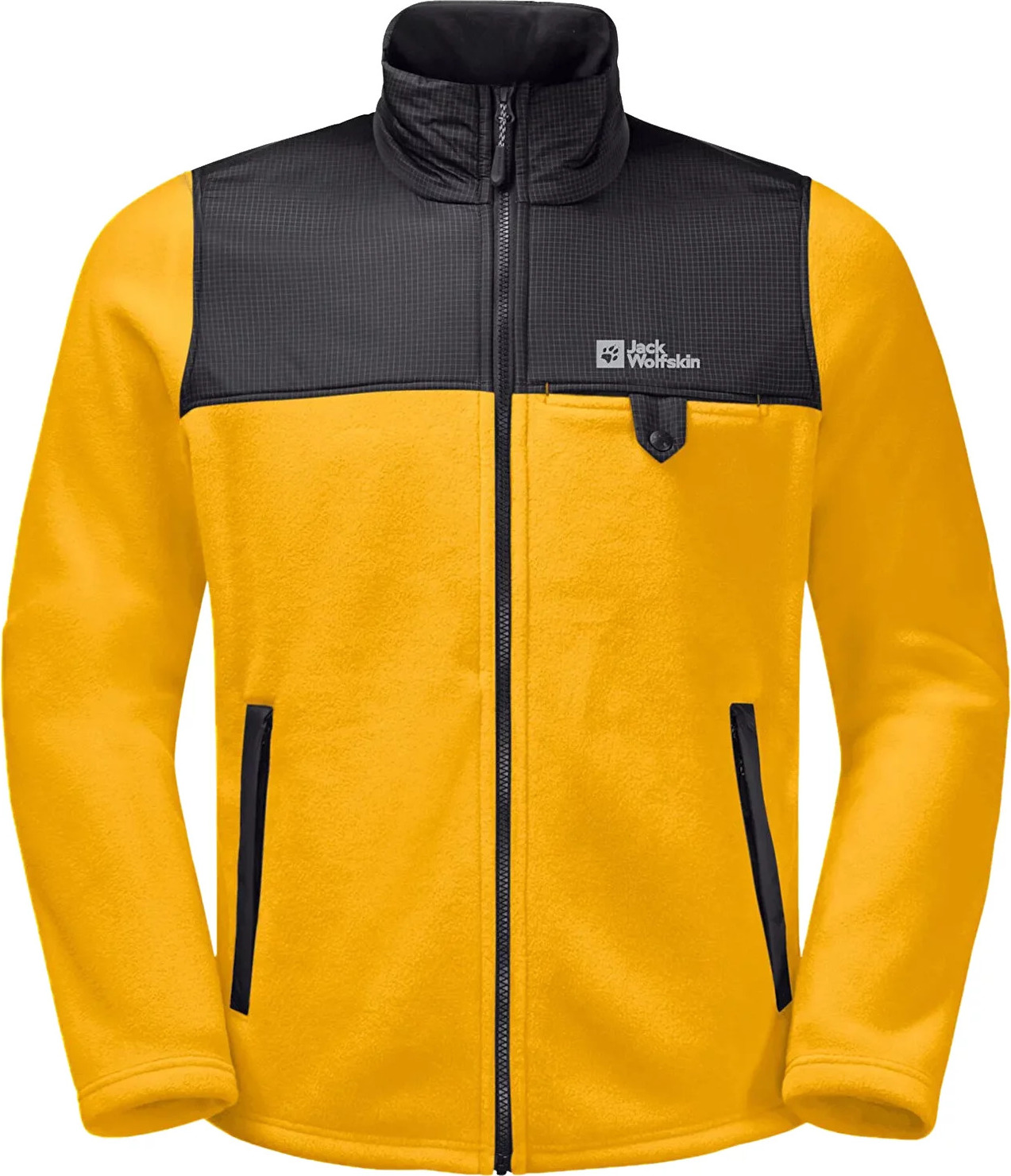Horčicová pánska fleecová bunda Jack Wolfskin Dna Grizzly Fleece FZ M 1709982-3802 Veľkosť: L