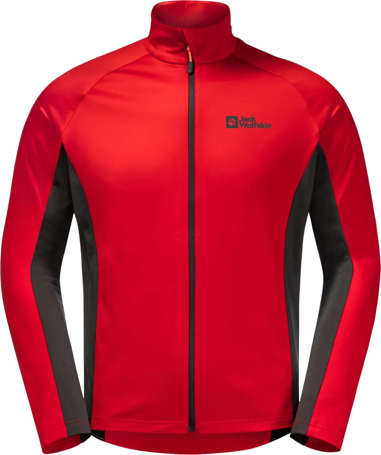 Červená pánska mikina Jack Wolfskin Morobbia Fleece FZ M 1710891-2206 Veľkosť: S