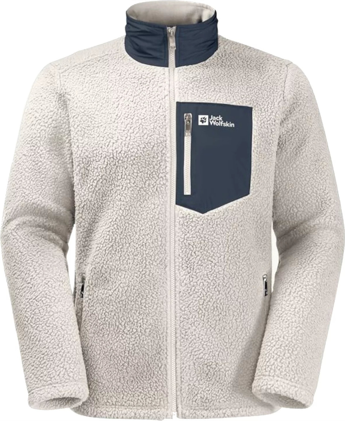 Svetlosivá pánska fleecová mikina Jack Wolfskin Kingsway Fleece M 1709002-5062 Veľkosť: S