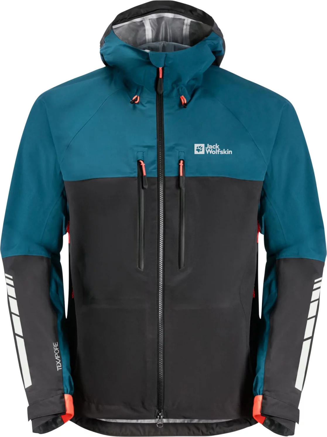 Modro-čierna pánska turistická bunda Jack Wolfskin Morobbia 3l Jkt M 1115501-4133 Veľkosť: L