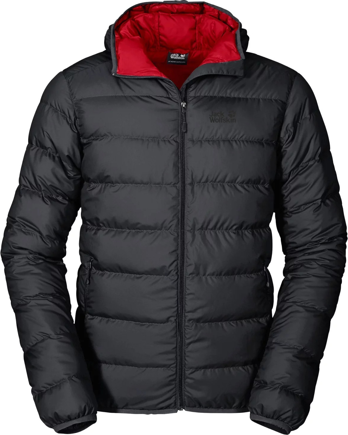 Čierna pánska prešívaná bunda s kapucňou Jack Wolfskin Helium Jkt M 1200573-6352 Veľkosť: 2XL