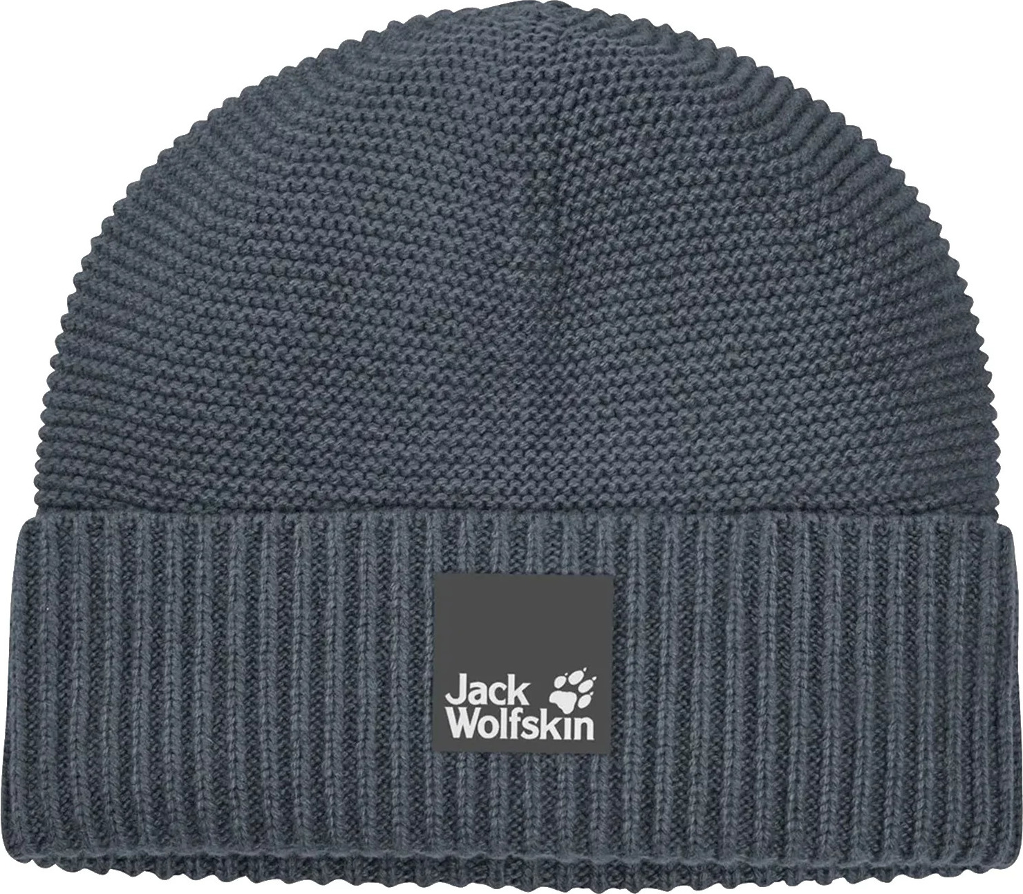 Tmavosivá pánska pletená čiapka Jack Wolfskin Nature Wool Beanie 1910861-1268 Veľkosť: ONE SIZE