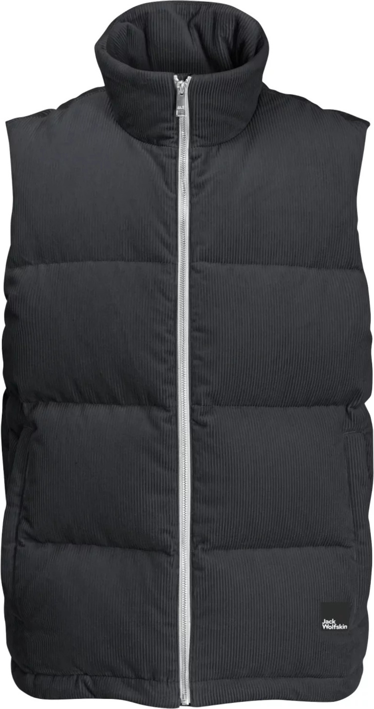 Čierna pánska športová vesta Jack Wolfskin Nature Corduroy Vest M 1207301-6350 Veľkosť: L