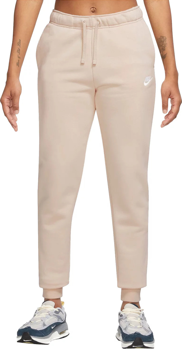 Béžové dámske tepláky Nike W NSW Club Fleece Pant DQ5191-126 Veľkosť: L