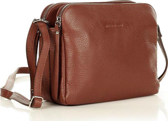 MARCO MAZZINI Hnedá dvojkomorová crossbody (L156q) Veľkosť: ONE SIZE