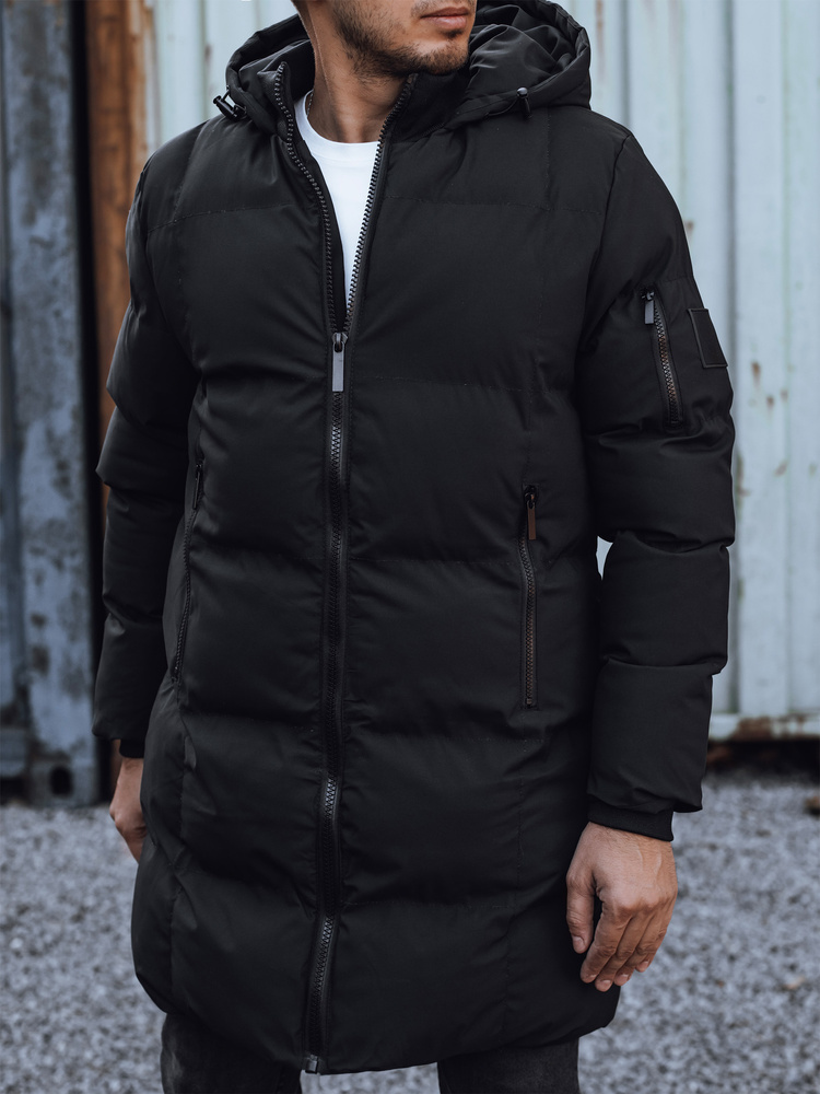 Čierna pánska zimná prešívaná bunda TX4923 Veľkosť: 2XL
