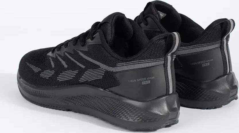 Čierne pánske sieťované športové topánky VOP24N53-1B/G Veľkosť: 43