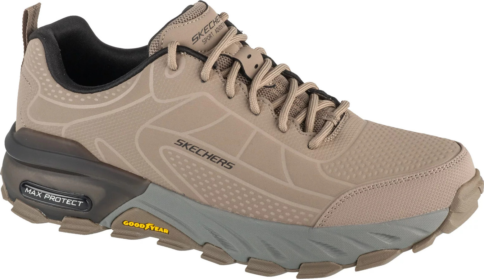 Béžové pánske tenisky Skechers Max Protect - Irongu Patice 237672-TPBK Veľkosť: 41