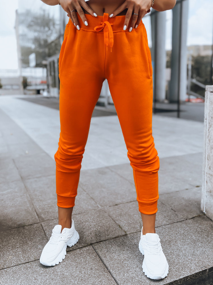 Dámske oranžové tepláky UY0583 Veľkosť: XL