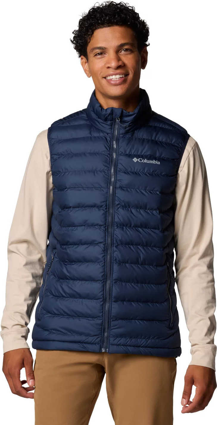 Tmavomodrá pánska športová vesta Columbia Powder Lite II Vest 2086974464 Veľkosť: M