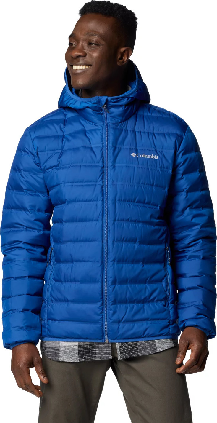Modrá pánska športová bunda Columbia Lake 22 II Down Hooded Jacket 2086294433 Veľkosť: M