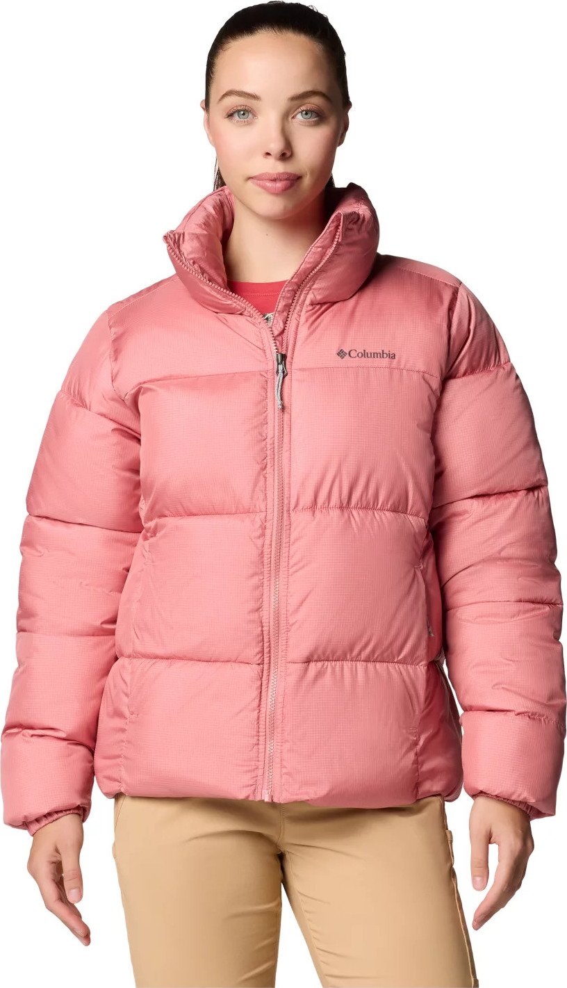 Ružová dámska zimná bunda Columbia Puffect II Full Zip Jacket 2090291629 Veľkosť: L