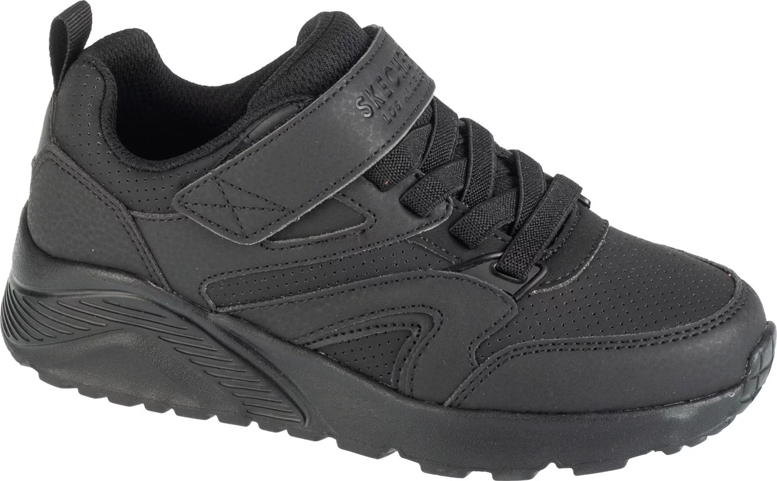 Čierne detské tenisky Skechers Uno Lite - Echo Surge 403640L-BBK Veľkosť: 31