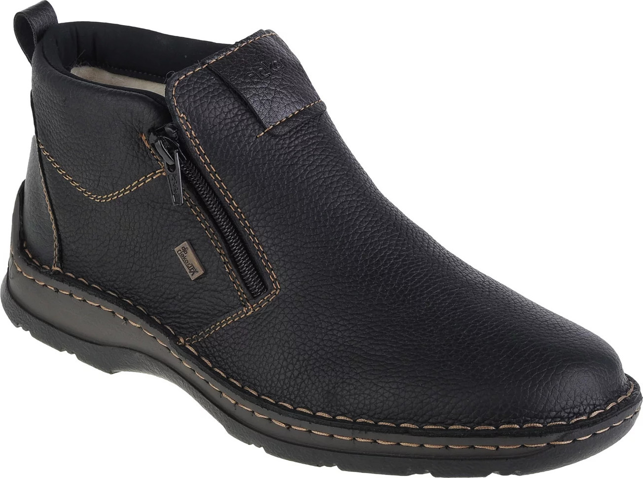 Čierne pánske zateplené členkové topánky Rieker Booties 05398-00 Veľkosť: 41