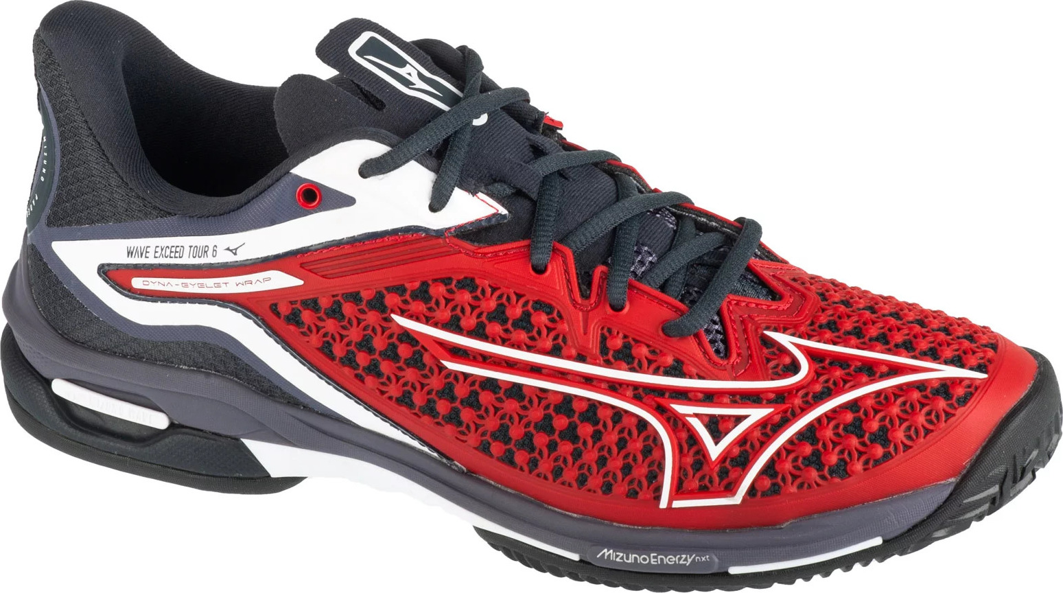 Červeno-čierne pánske športové tenisky Mizuno Wave Exceed Tour 6 Padel 61GB248006 Veľkosť: 42