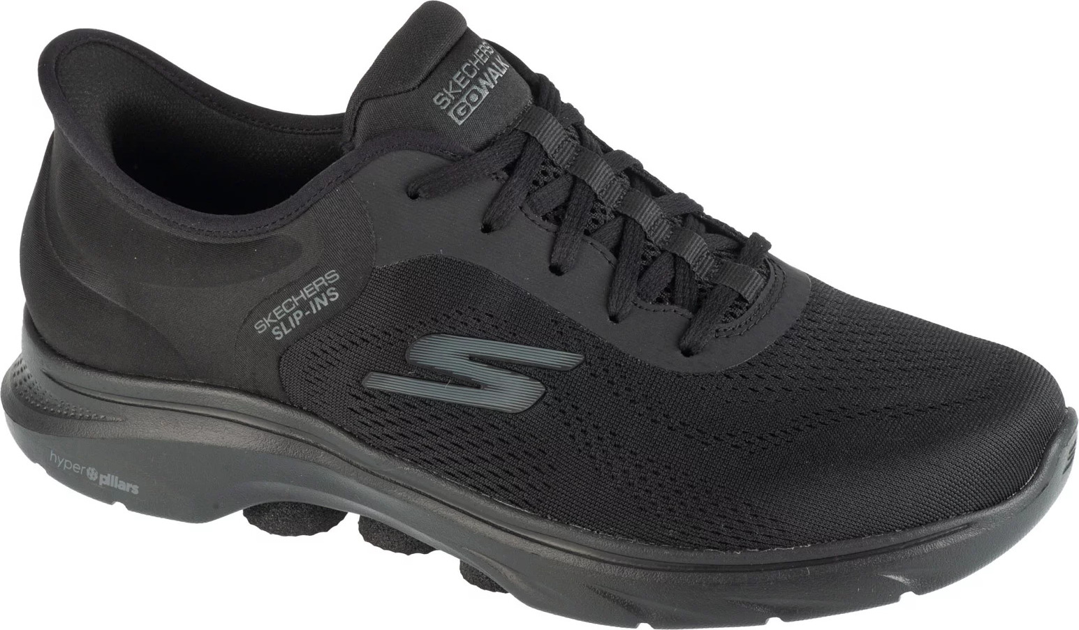 Čierne pánske športové tenisky Skechers Go Walk 7 - Valin 216550-BBK Veľkosť: 43,5