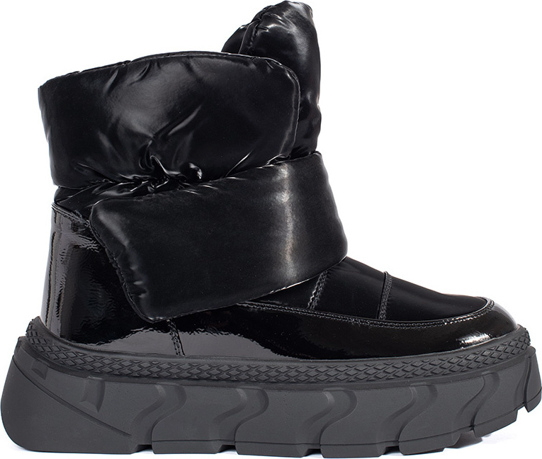 Čierne zateplené dámske snehule na hrubej podrážke JJ72P-B/LAC Veľkosť: 36