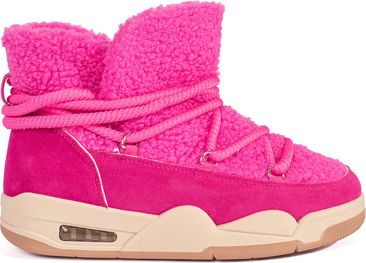 Ružové dámske snehule na hrubej podrážke NB696FU Veľkosť: 37