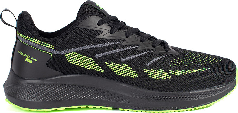 Čierno-zelené pánske sieťované športové topánky VOP24N53-3B/GR Veľkosť: 41